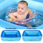 120cm/130cm Inflatable Square Swimming Pool Children Inflatable Pool Bathing Tub Baby Kid Home Outdoor Large Home Outdoor Pool