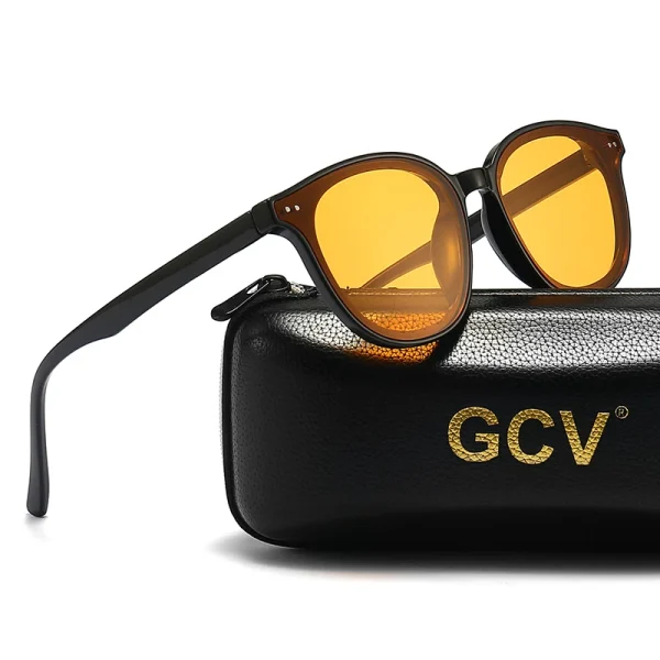 GCV Men Women Night Vision Sunglasses Goggles Yellow Orange G M Driving Eyewear Polarized Sun Glasses for Nocturnal gafas de sol 4