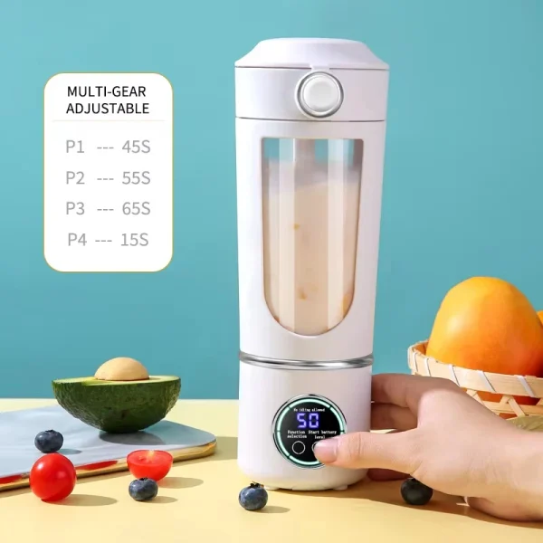 New Portable Juice Maker Blender for Shakes Smoothies 700ML Durable Juicers Steel Blades 2 In 1 Blender Bottle Smoothie Portable 5