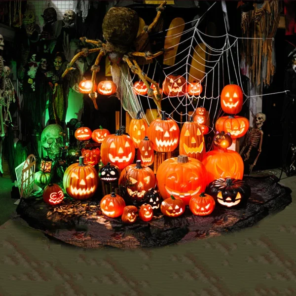 Halloween Decoration Pumpkin Led Lights Festival Accessories Outdoor Yard/garden Decor Horror Party Scream Ghostface Halloween 3