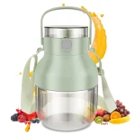 New Electric Portable Blender 1000ML Juicer Fruit Mixers USB Smoothie Juicer Cup w Straw Shoulder Strap Squeezer Juice Maker 1