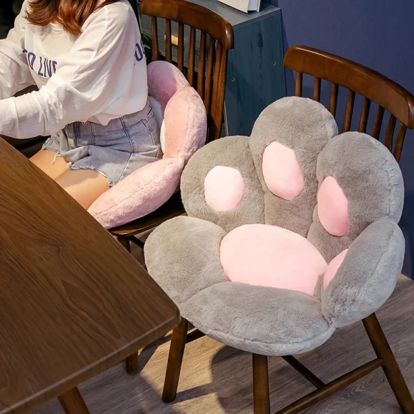 70cm Adorable Bear Paw Cushion Plush Toys Cartoon Stuffed Animal Seat Pillow for Girls Home Indoor Carpet Sofa Cushion Decor 4