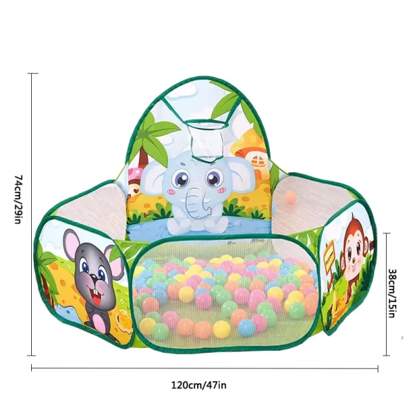 120CM Ball Pool with Basket Children Toy Indoor Ocean Ball Pit Playpen Tent Outdoor Toys Gift for Children Kids Dropshipping 2