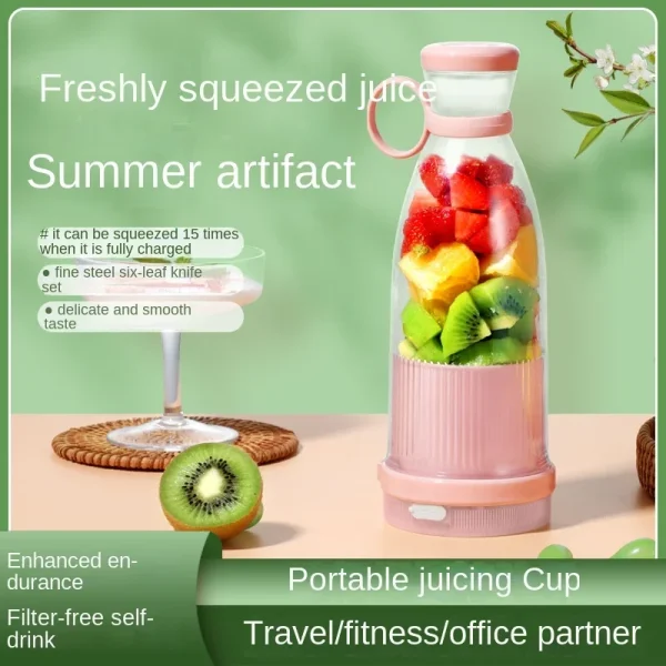 Portable Blender USB Rechargeable Mini Juicer Blender Personal Size Kitchen blenders for Juices Shakes and Smoothies 2