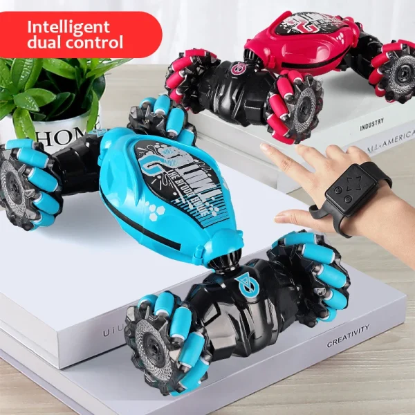 RC Car with LED Light Remote Control Car Watch Hand Gestures 360° Rotating Climbing Car Drift Electronic Adults Kid Toys Gift 3