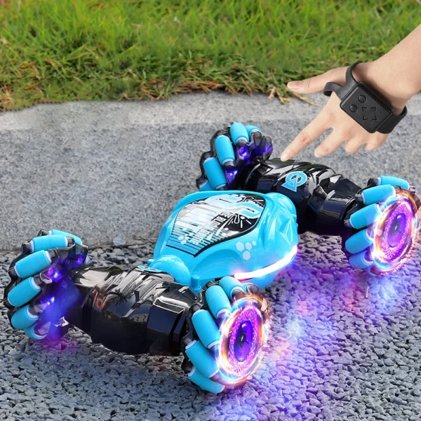 RC Car with LED Light Remote Control Car Watch Hand Gestures 360° Rotating Climbing Car Drift Electronic Adults Kid Toys Gift