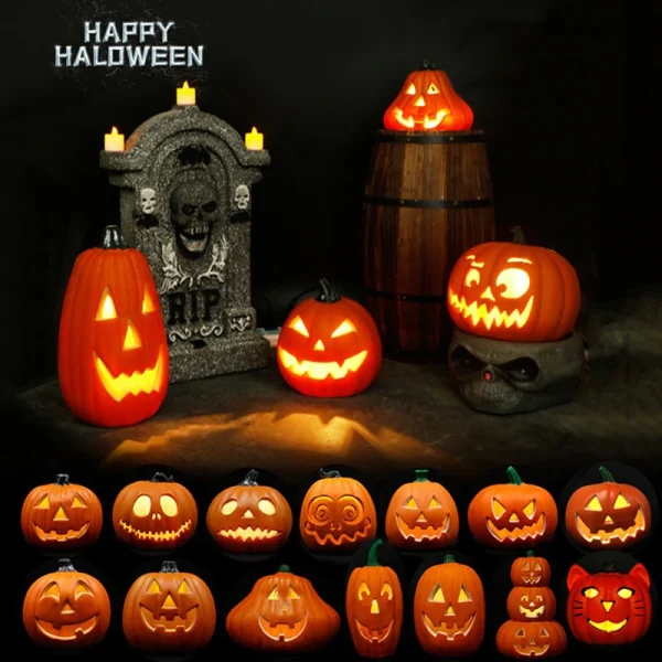 Halloween Decoration Pumpkin Led Lights Festival Accessories Outdoor Yard/garden Decor Horror Party Scream Ghostface Halloween 4